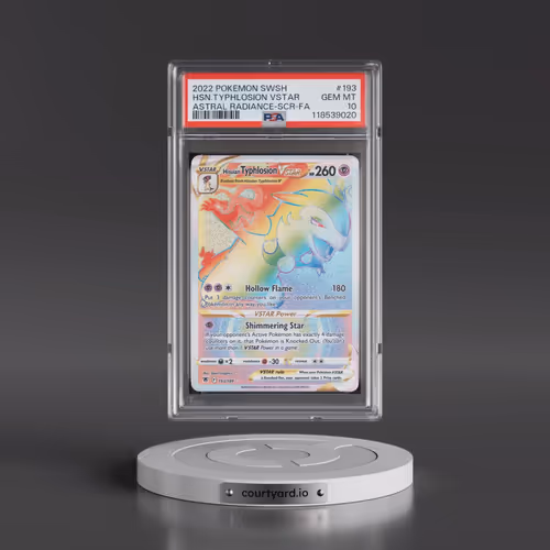 2022 Pokémon Sword & Shield Astral Radiance #193 Hisuian Typhlosion Vstar - Full Art Secret (PSA 10