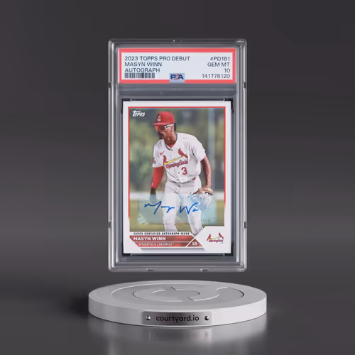 2023 Topps Pro Debut #PD161 Masyn Winn - Autograph (PSA 10 GEM MINT)