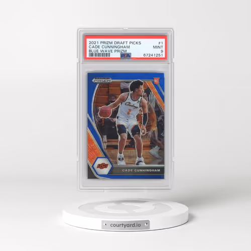 2021 Panini Prizm Draft Picks #1 Cade Cunningham - Blue Wave Prizm (PSA 9 MINT)