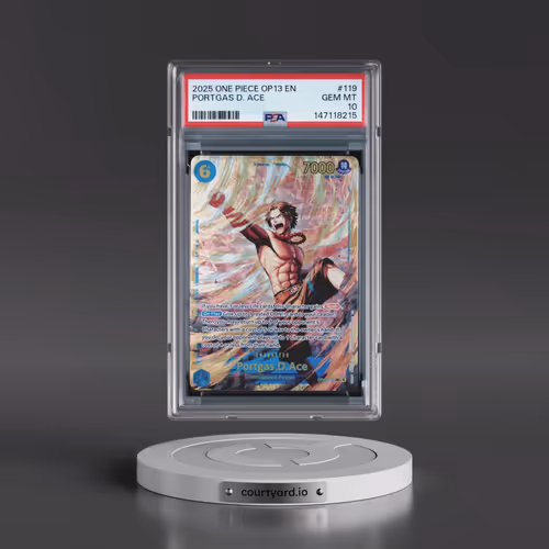 2025 One Piece OP13-Carrying on His Will #119 Portgas D. Ace (PSA 10 GEM MINT)