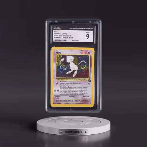 1999 Black Star Promos #9 Mew - Pokémon League (Holo) (CGC 9 MINT)