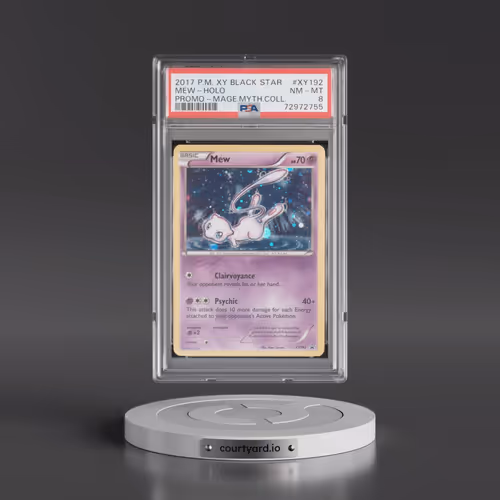 2017 Pokémon XY Black Star Promo #XY192 Mew - Holo Magearna Mythical Collection (PSA 8 NM-MT)