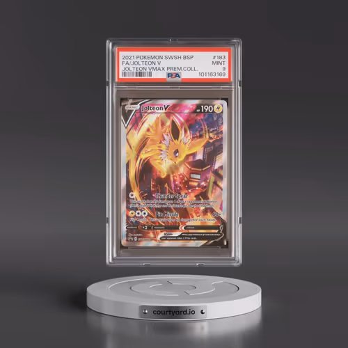 2021 Pokémon Swsh Black Star Promo #183 Jolteon V - Holo Full Art Jolteon Vmax Premium Collection (P