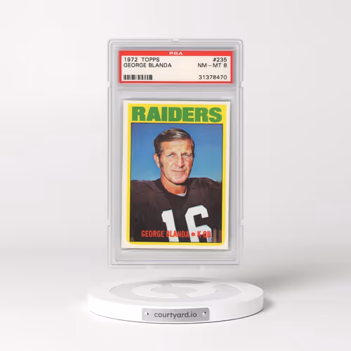 1972 Topps #235 George Blanda (PSA 8 NM-MT)