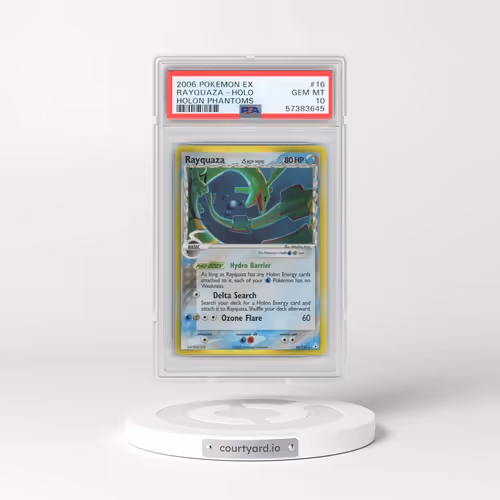 2006 Pokémon EX Holon Phantoms #16 Rayquaza - Holo (PSA 10 GEM MINT)