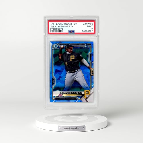 2021 Bowman Chrome Sapphire Edition Prospects #BCP179 Alexander Mojica (PSA 9 MINT)