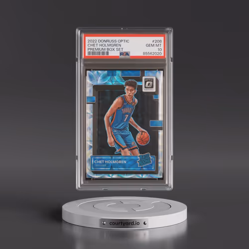2022 Panini Donruss Optic #208 Chet Holmgren - Premium Box Set (PSA 10 GEM MINT)