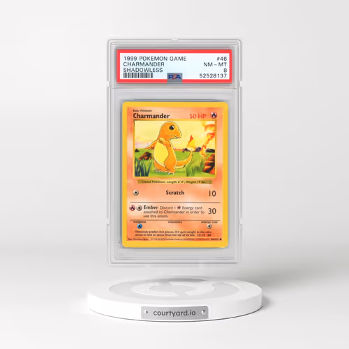 1999 Pokémon Game #46 Charmander - Shadowless (PSA 8 NM-MT)