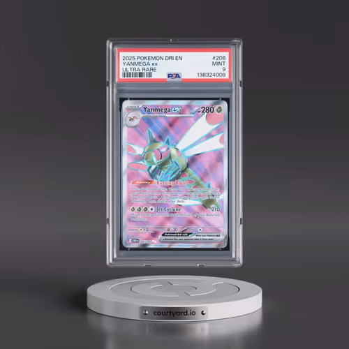 2025 Pokémon Dri EN-Destined Rivals #206 Yanmega EX - Holo Ultra Rare (PSA 9 MINT)