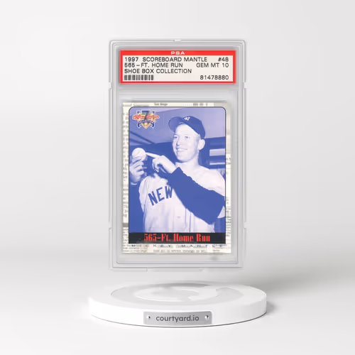 1997 Score Board Mantle Shoe Box Collection #48 565-FT. Home Run (PSA 10 GEM MINT)