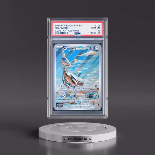 2024 Pokémon Ssp EN-Surging Sparks #209 Skarmory - Illustration Rare (PSA 10 GEM MINT)