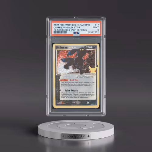 2021 Pokémon Celebrations Classic Collection #17 Umbreon-Gold Star (PSA 9 MINT)