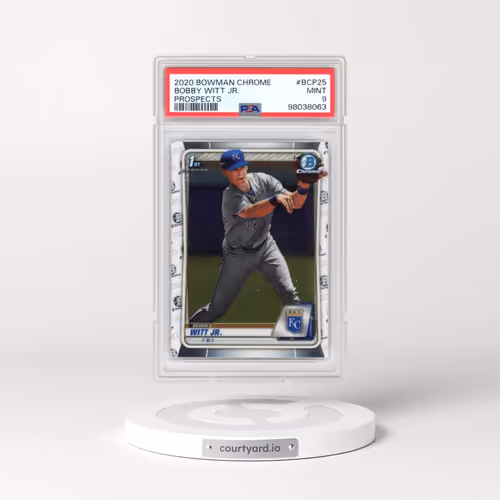 2020 Bowman Chrome Prospects #BCP25 Bobby Witt Jr. (PSA 9 MINT)