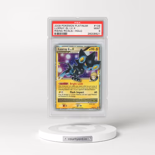 2009 Pokémon Platinum Rising Rivals #109 Luxray GL LV.X - Holo (PSA 9 MINT)