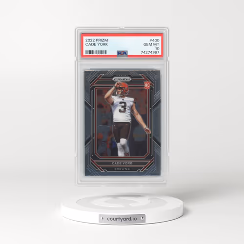 2022 Panini Prizm #400 Cade York (PSA 10 GEM MINT)