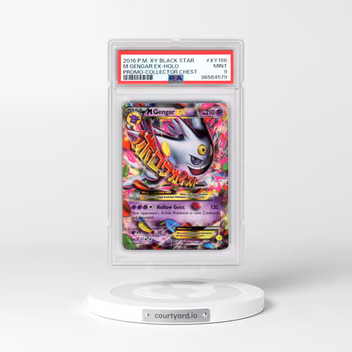 2016 Pokémon XY Black Star Promo #XY166 M Gengar EX - Holo Holo Collector Chest (PSA 9 MINT)