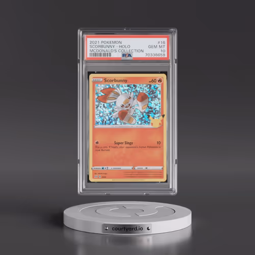 2021 Pokémon Mcdonald's Collection #16 Scorbunny - Holo (PSA 10 GEM MINT)