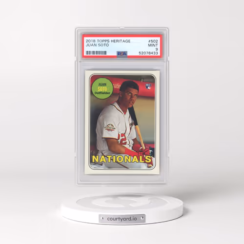 2018 Topps Heritage #502 Juan Soto (PSA 9 MINT)