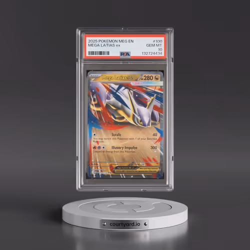 2025 Pokémon Meg EN-Mega Evolution #100 Mega Latias EX - Holo (PSA 10 GEM MINT)