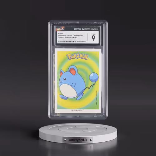 1999 Pokémon Sticker Cards (Dunkin' Boomer) - English #183 Marill (CGC 9 MINT)