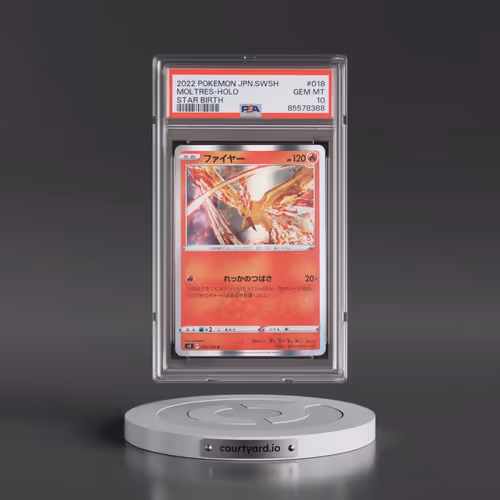2022 Pokémon Sword & Shield Star Birth #018 Moltres - Holo (PSA 10 GEM MINT)