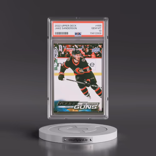 2022 Upper Deck #466 Jake Sanderson (PSA 10 GEM MINT)