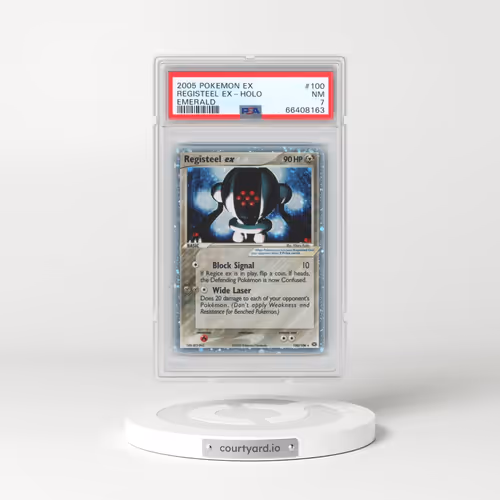 2005 Pokémon EX Emerald #100 Registeel EX - Holo Holo (PSA 7 NM)