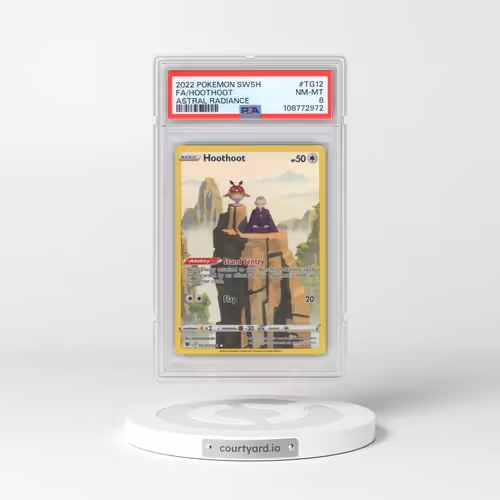 2022 Pokémon Sword & Shield Astral Radiance #TG12 Hoothoot - Full Art (PSA 8 NM-MT)