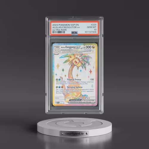 2024 Pokémon Ssp EN-Surging Sparks #225 Alolan Exeggutor EX - Holo Ultra Rare (PSA 10 GEM MINT)