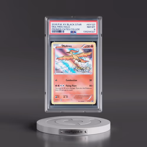 2016 Pokémon XY Black Star Promo #XY127 Moltres - Holo Fates Collide (PSA 8 NM-MT)