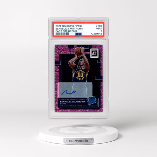 2022 Panini Donruss Optic #209 Bennedict Mathurin - Fast Break Pink (PSA 9 MINT)