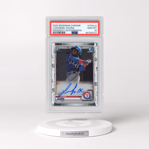 2020 Bowman Chrome Prospect Autographs #CPALA Luisangel Acuna (PSA 10 GEM MINT)