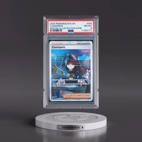 2024 Pokémon Sfa EN-Shrouded Fable #094 Cassiopeia - Special Illustration Rare (PSA 8 NM-MT)