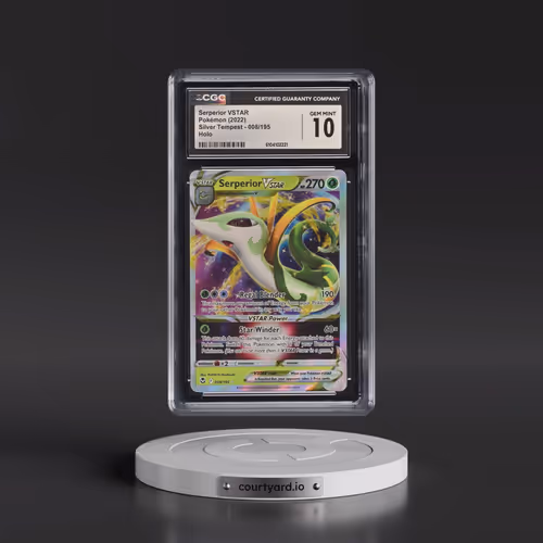 2022 Silver Tempest #008/195 Serperior VSTAR - Holo (CGC 10 GEM MINT)