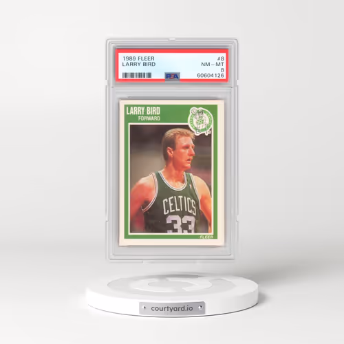 1989 Fleer #8 Larry Bird (PSA 8 NM-MT)