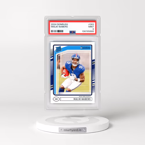 2024 Panini Donruss #383 Malik Nabers (PSA 9 MINT)