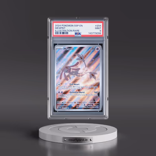 2024 Pokémon Ssp EN-Surging Sparks #204 Mesprit - Illustration Rare (PSA 9 MINT)
