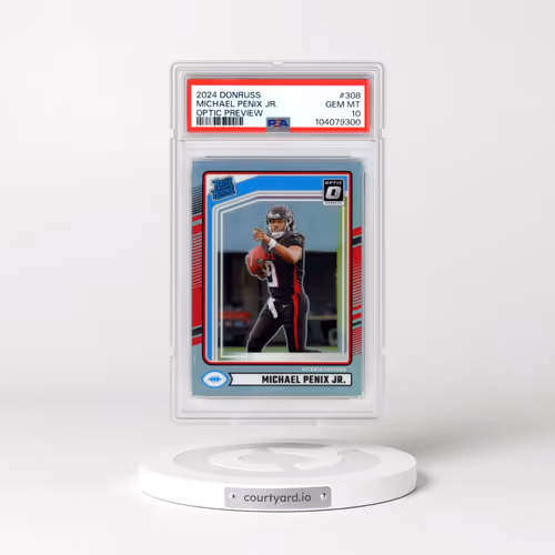 2024 Panini Donruss #308 Michael Penix Jr. - Optic Preview (PSA 10 GEM MINT)