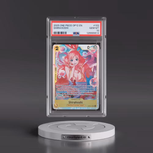 2025 One Piece OP12-Legacy of the Master #102 Shirahoshi (PSA 10 GEM MINT)