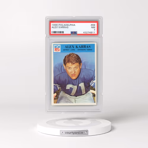1966 Philadelphia #69 Alex Karras (PSA 7 NM)