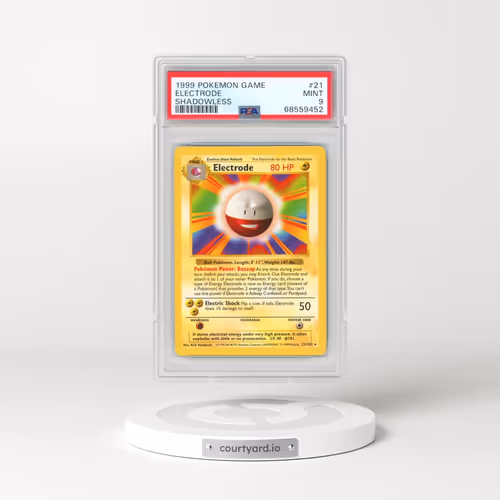 1999 Pokémon Game #21 Electrode - Shadowless (PSA 9 MINT)