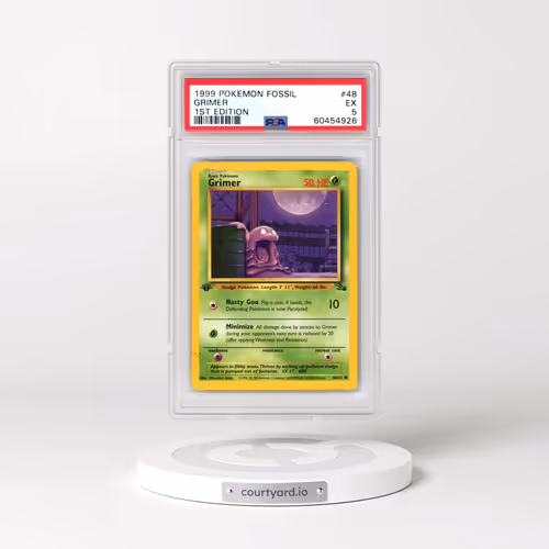 1999 Pokémon Fossil #48 Grimer - 1st Edition (PSA 5 EX)