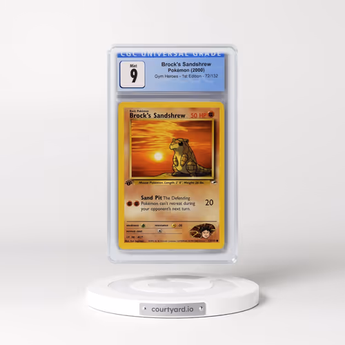 2000 Gym Heroes #72/132 Brock's Sandshrew - 1st Edition 1st Edition (CGC 9 MINT)