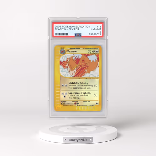 2002 Pokémon Expedition #11 Fearow - Reverse Foil (PSA 8 NM-MT)