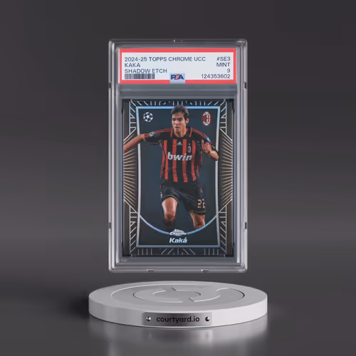 2024-25 Topps Chrome UEFA Club Competitions Shadow Etch #SE3 Kaka (PSA 9 MINT)