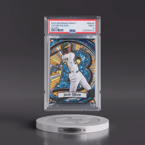 2023 Bowman Draft Bowman Glass #BGA5 Jacob Wilson (PSA 9 MINT)