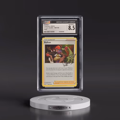2023 Crown Zenith #140/159 Raihan - Holo (CGC 8.5 NM-MT+)