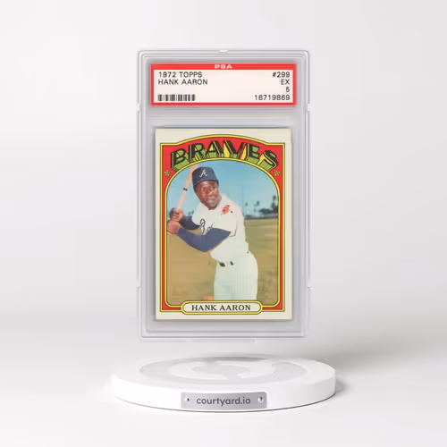 1972 Topps #299 Hank Aaron (PSA 5 EX)