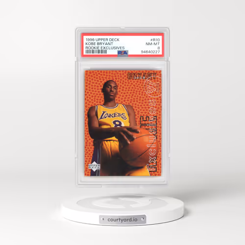 1996 Upper Deck Rookie Exclusives #R10 Kobe Bryant (PSA 8 NM-MT)