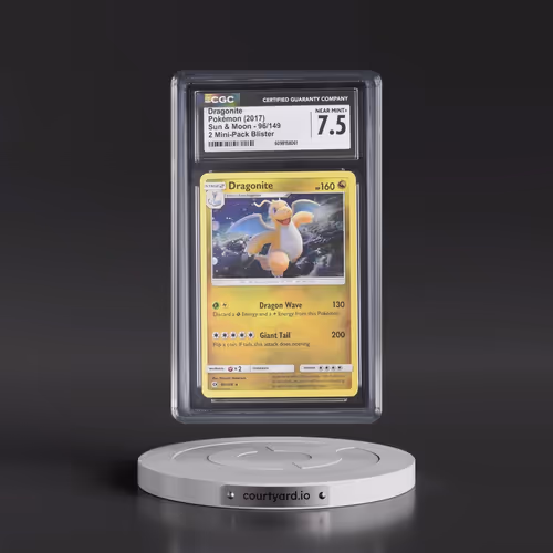 2017 Sun & Moon #96/149 Dragonite - Cosmos Holo Mini Pack Blister (CGC 7.5 NM+)